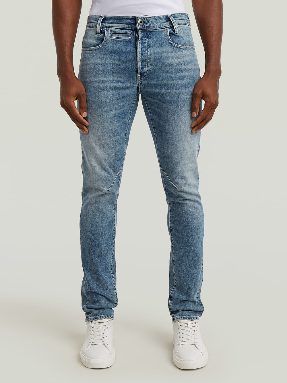 G-STAR RAW　D-STAQ 3D スリム　W91cm　強ストレッチ　淡青 D-Staq 3D Slim Jeans | Medium blue | G-STAR® US