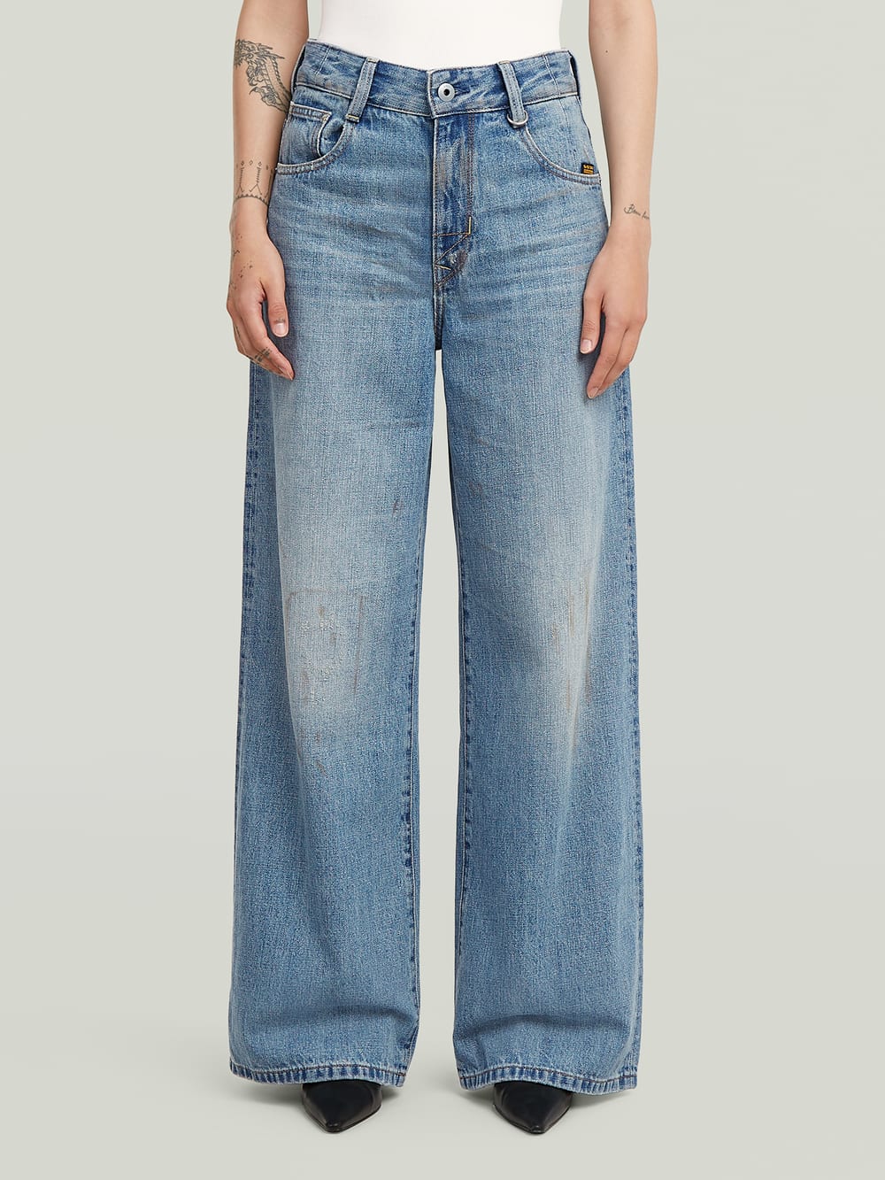 Skater Long Pocket High Loose Jeans | Dark blue | G-STAR® US