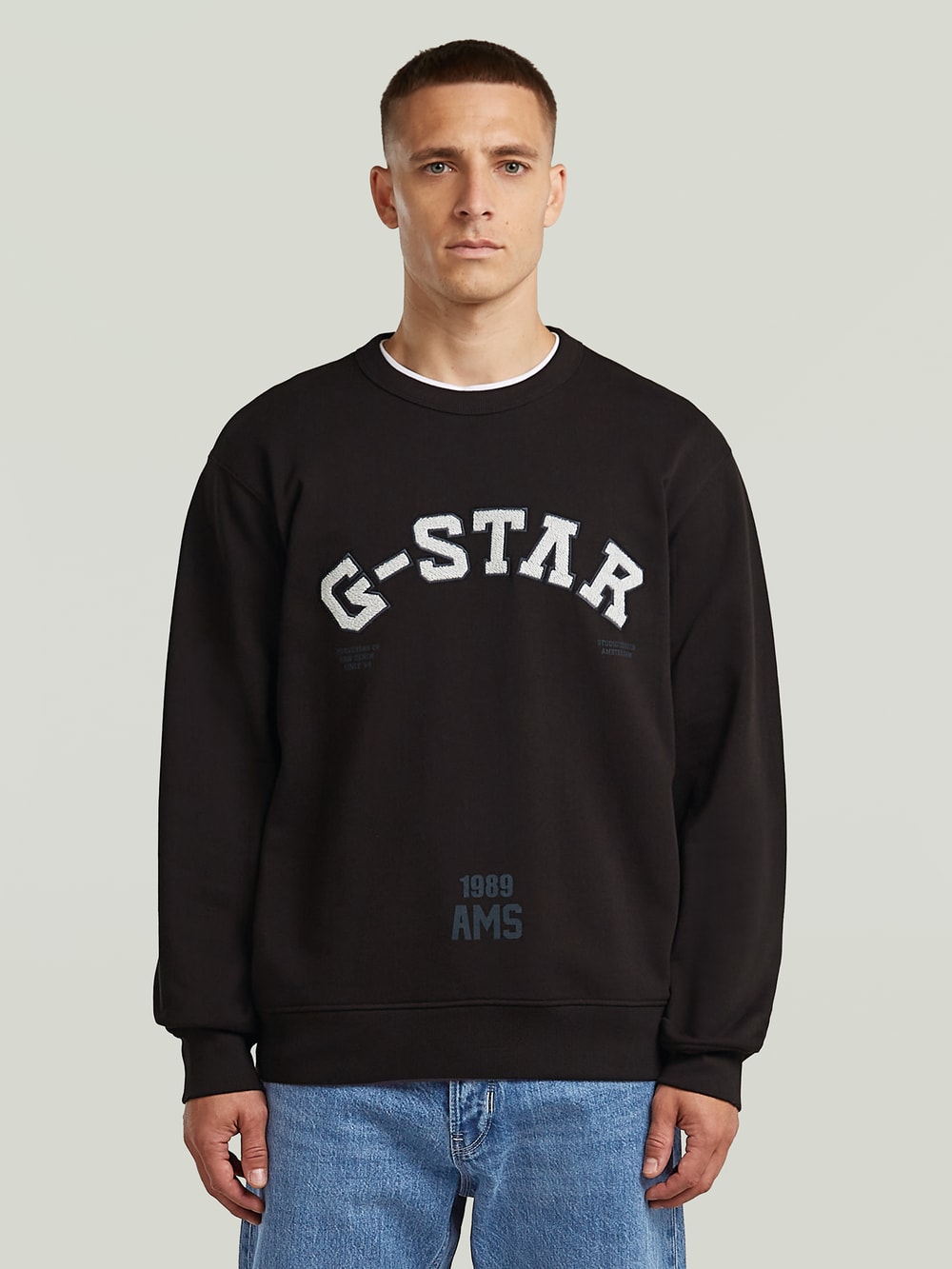 Applique Sweater | Black | G-STAR® US