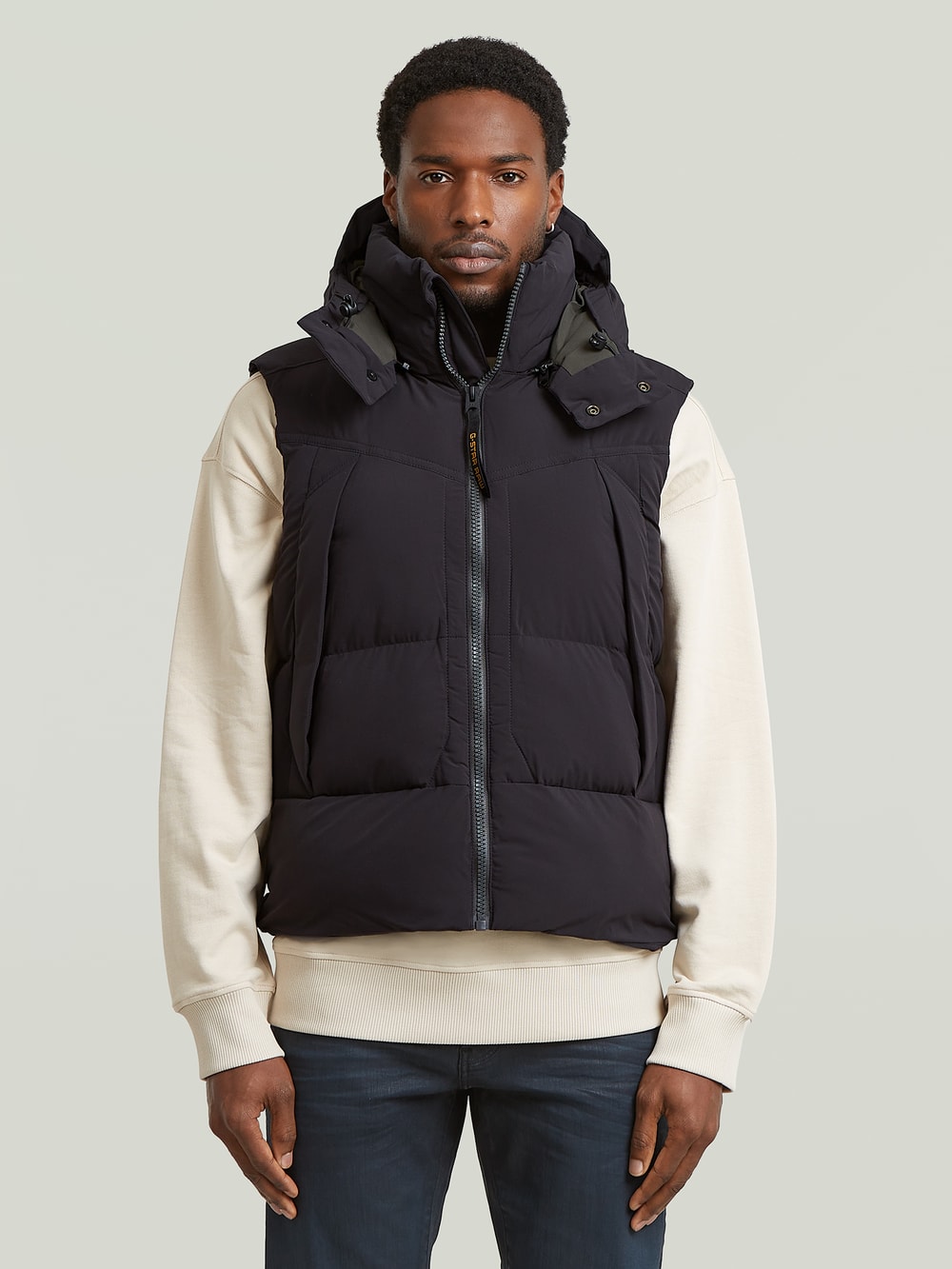 ジャケット・アウター G-STAR RAW G-Whistler Padded Hooded Vest G-Whistler Padded Hooded Vest 2.0 | ブラック | G-STAR® JP