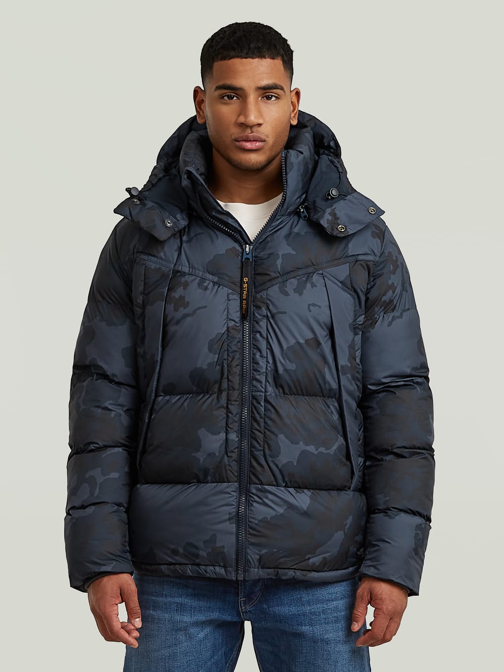 G-STAR RAW メンズ グラフィック ブルゾン G-STAR RAW 「G-STAR」 ブルゾン X-LARGE ダークネイビー メンズ