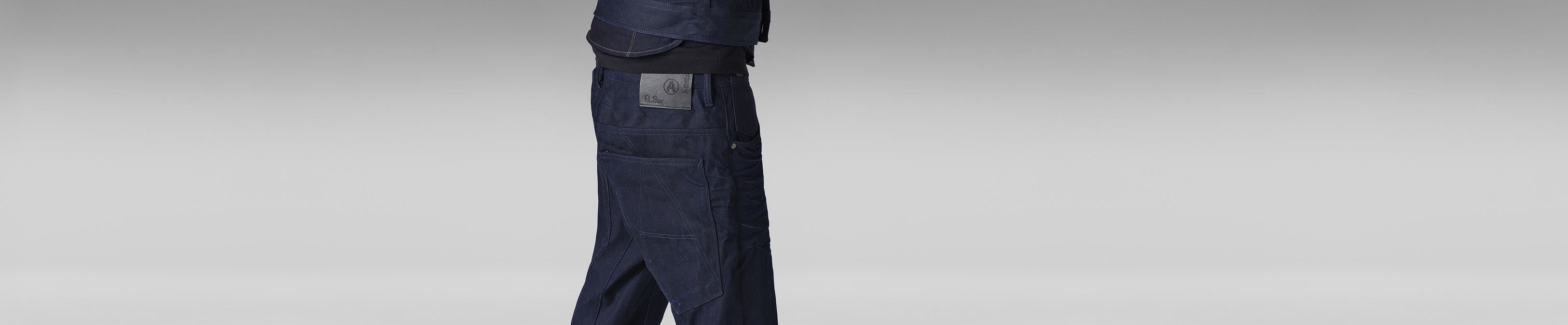 g star a crotch tapered jeans