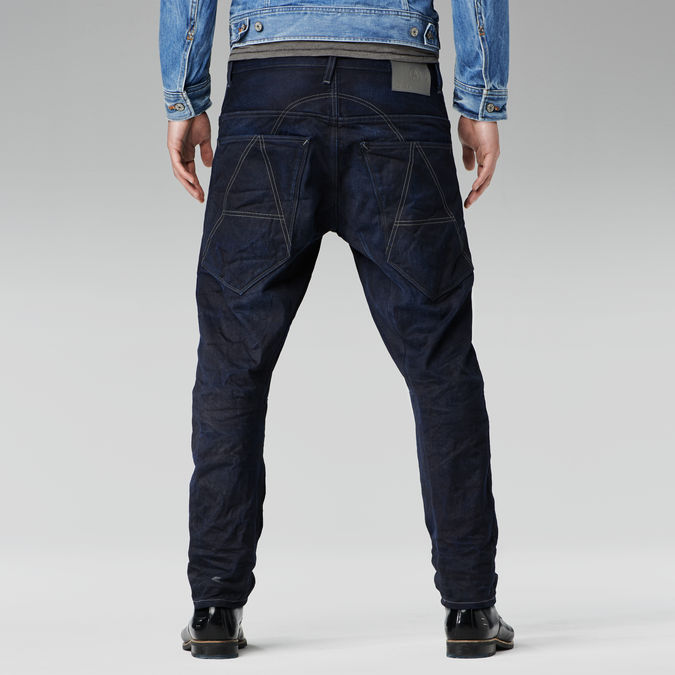 g star a crotch tapered jeans