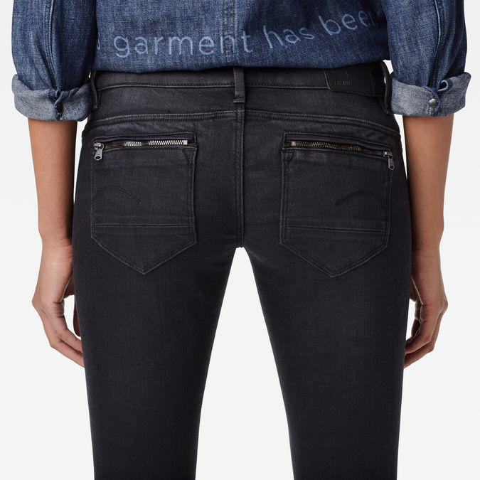 g star midge zip low super skinny