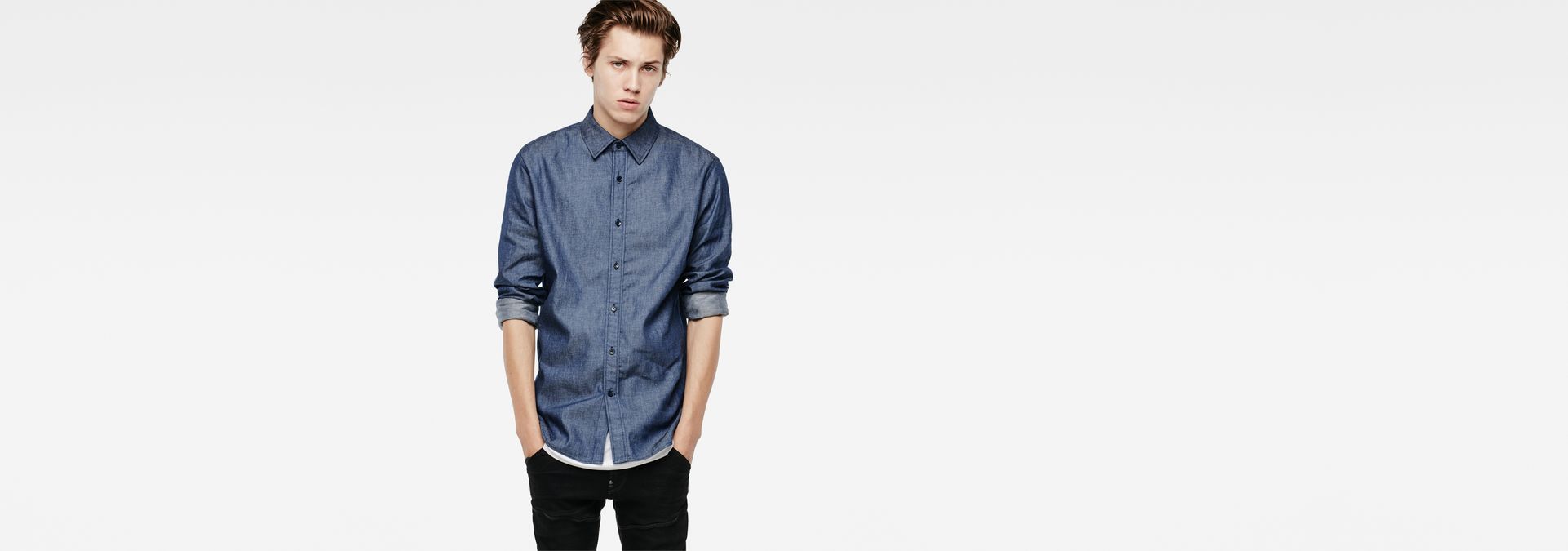 g star denim shirt