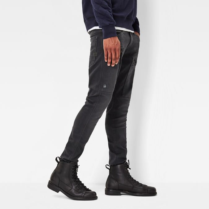 g star raw black cargo pants