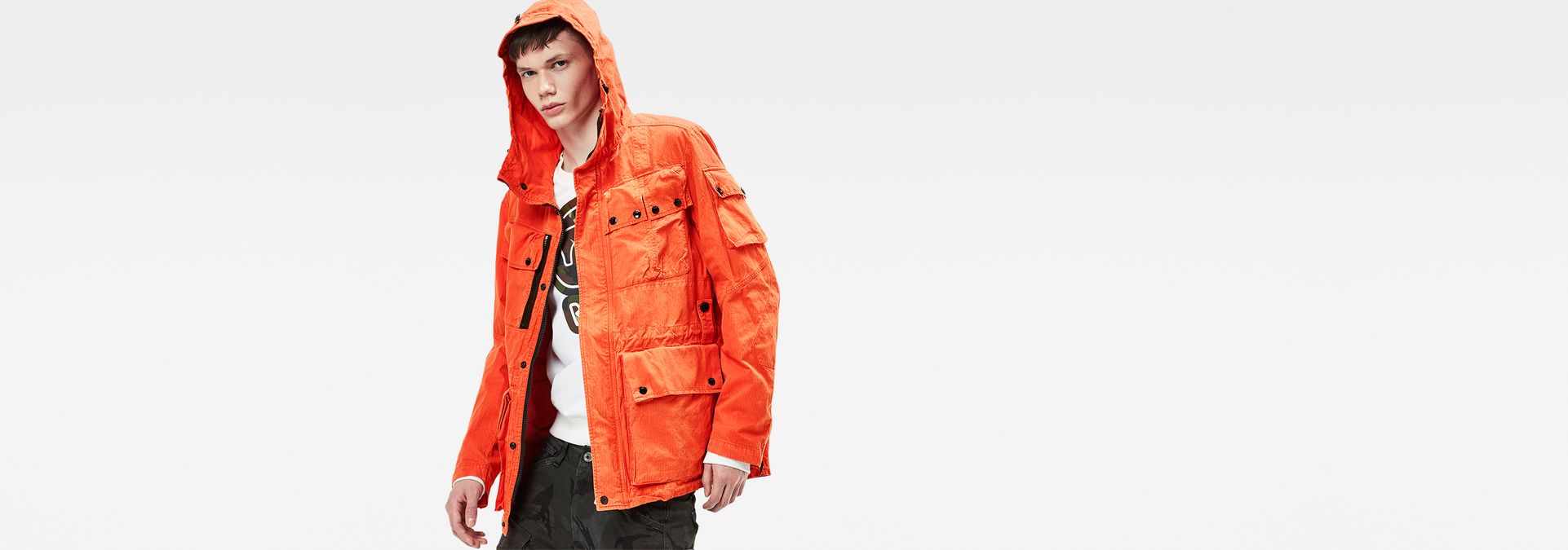 orange field jacket