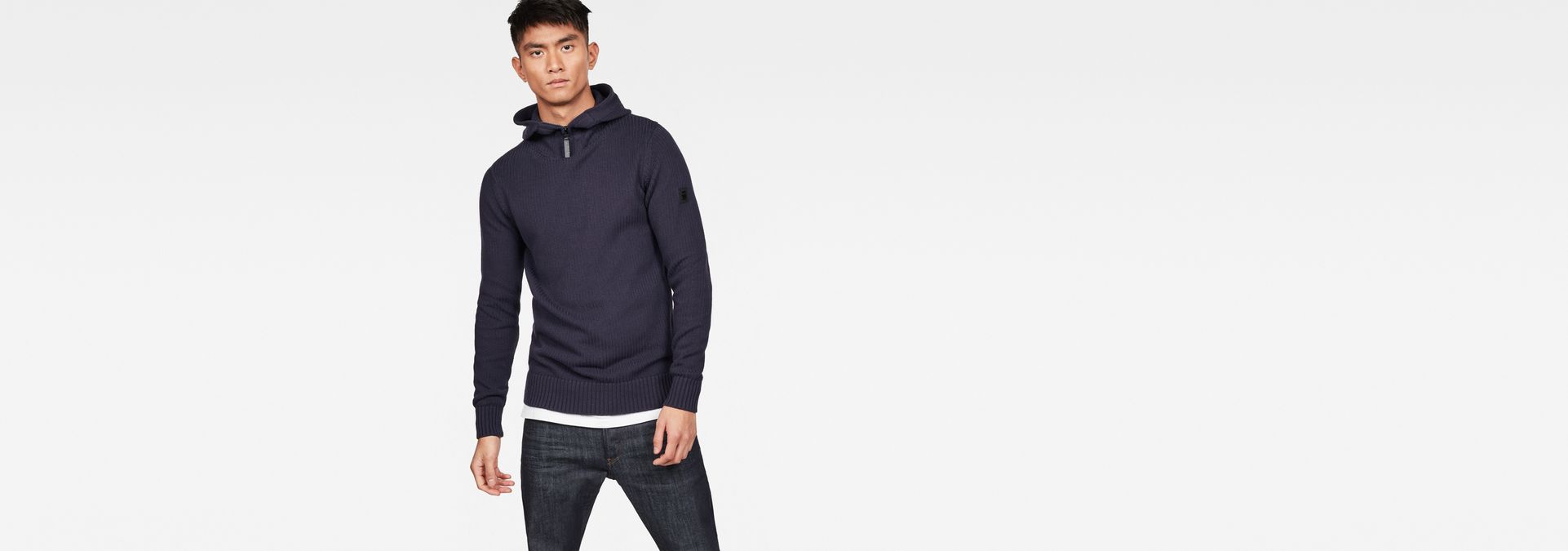 omohundro hooded zip knit