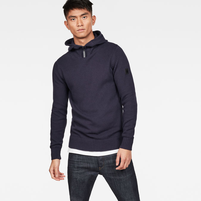 omohundro hooded zip knit