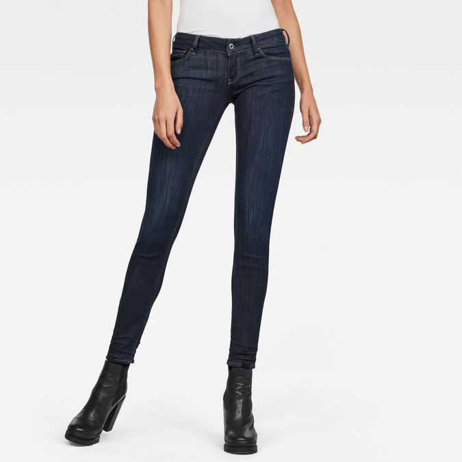 3301 deconstructed low waist skinny jeans