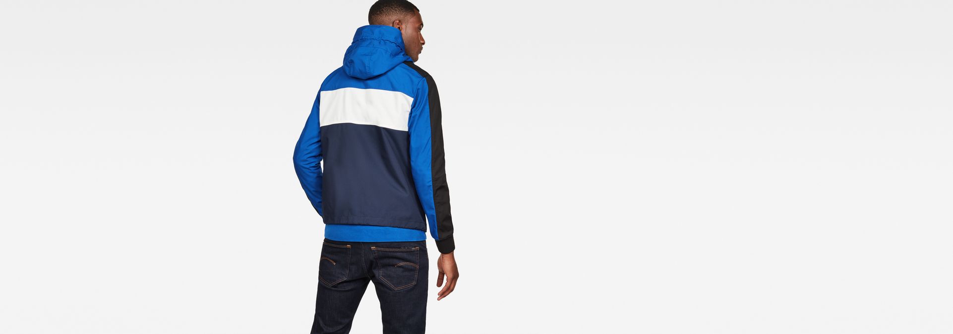 setscale color block hooded jacket
