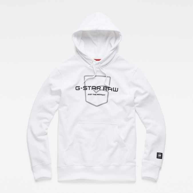 white g star raw hoodie