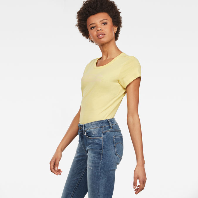 g star raw t shirts yellow