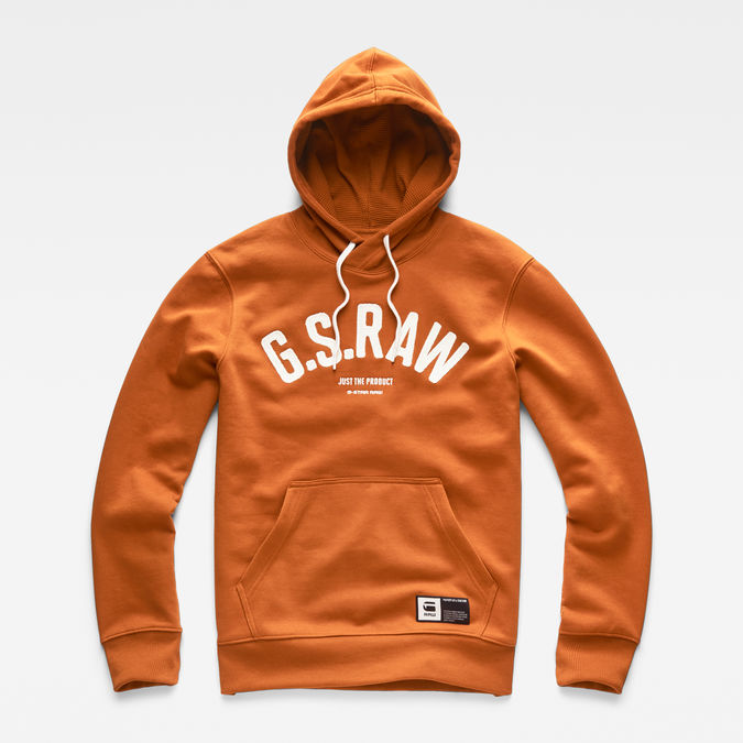 Brown g star hoodie clearance