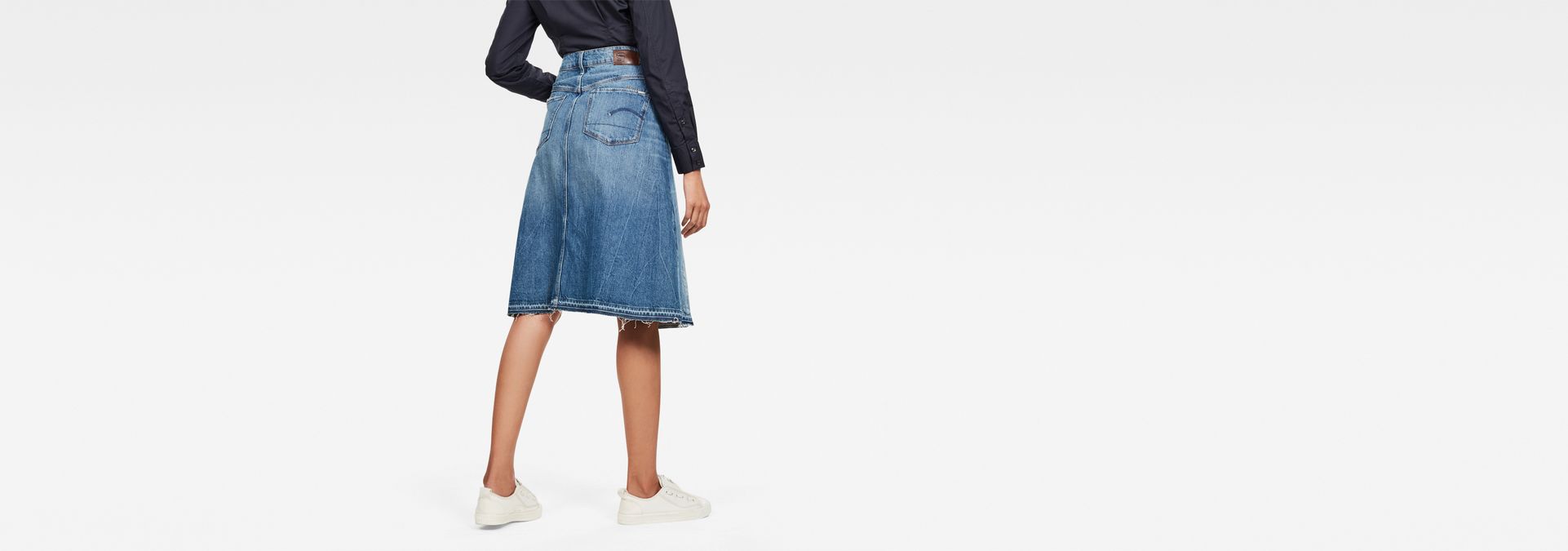 midi jean skirt yarn