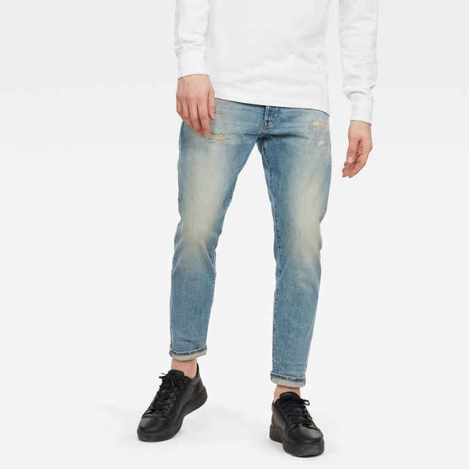 men ultra light 3d regular fit tapered jeans