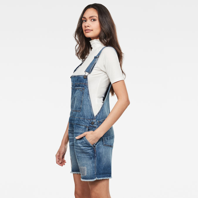 ripped overall dress