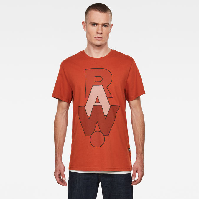 Orange raw shirt Clearance