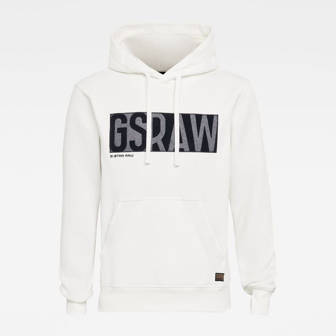 g star white hoodie