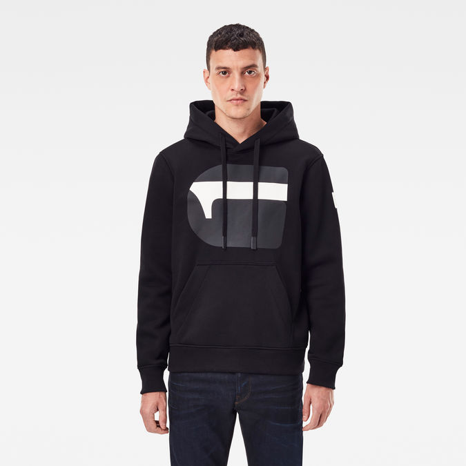 raw hoodie black