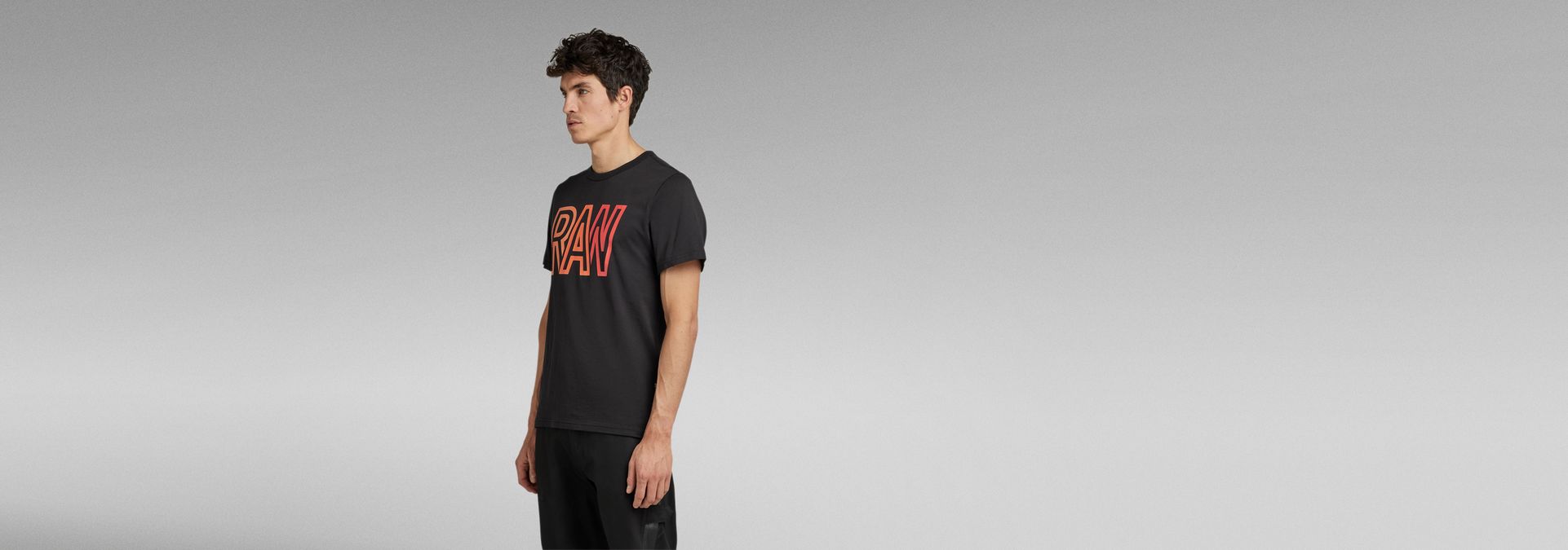 black and red g star shirt